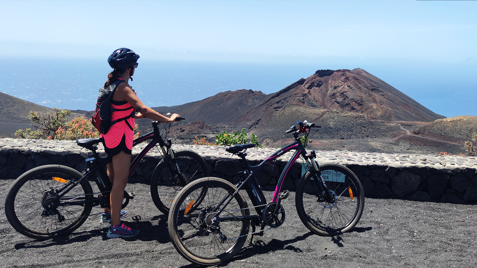 Con la bicicletta elettrica e-bike a La Palma Isole Canarie
